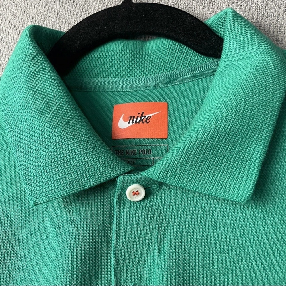 The Nike Polo Golf Tiger Woods Shirt Mens Medium Frank Neptune Green - Picture 6 of 10
